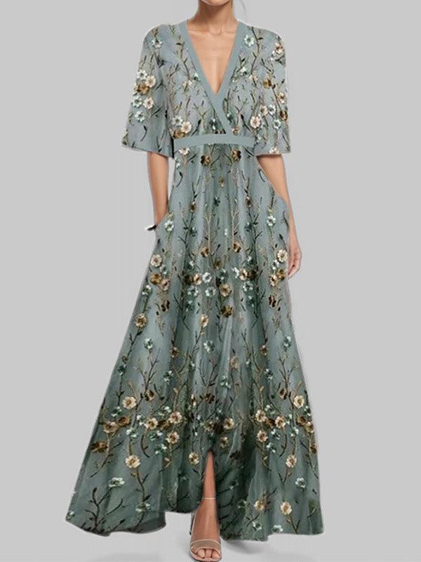 Lea | Ensemble Élégant Maxi Robe Midi Glamour Bord de Mer