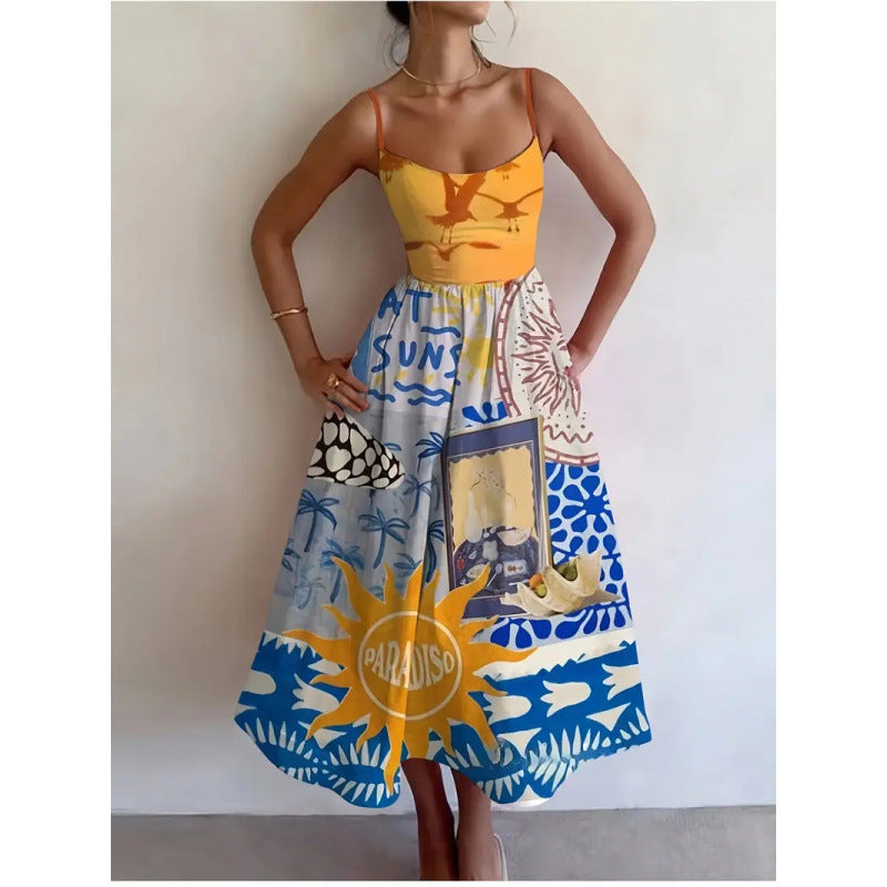 Calyndra | Robe Midi Paradise Sun