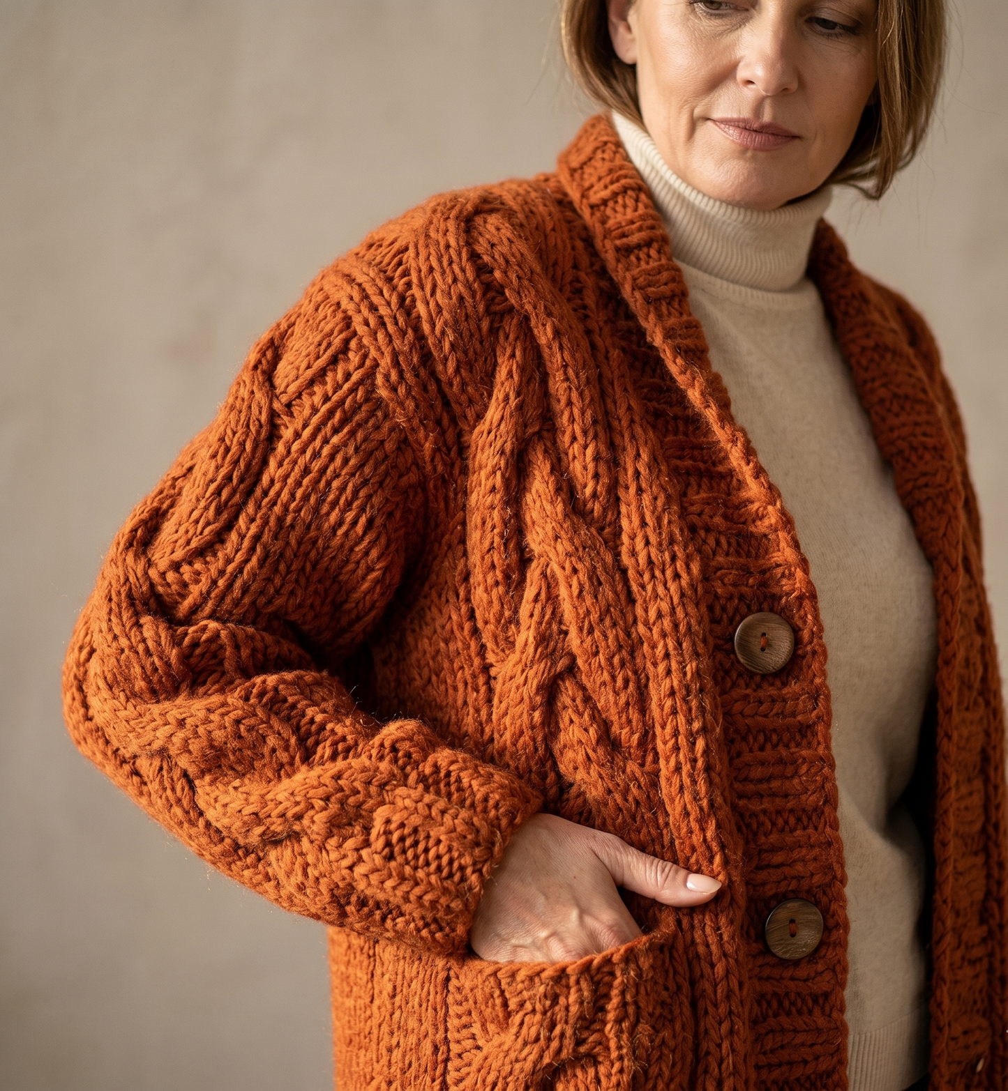 KARINA - MANTEAU ÉLÉGANT ET COSY AVEC COUVERTURE DU VENTRE