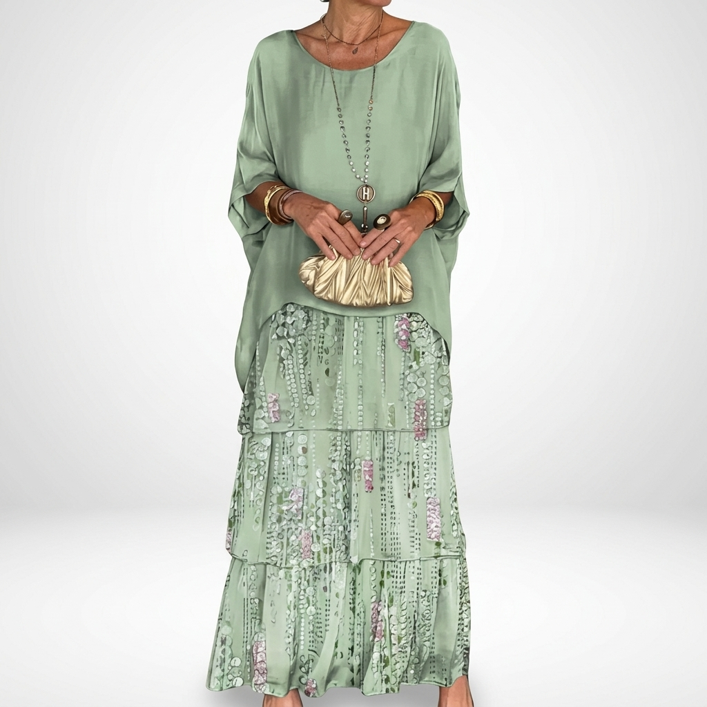 Charlotte™ — Flowing Maxi Dress with Bohemian Ruffles