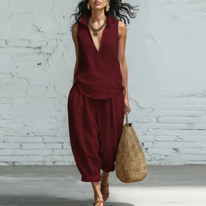 Veronica | Wide Leg Pants and Tank Top