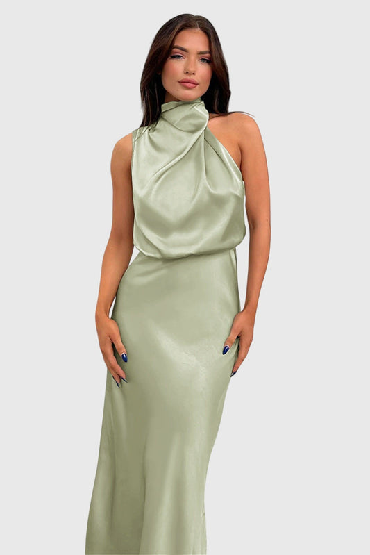 Ava™ | Glamorous Satin Halter Robe