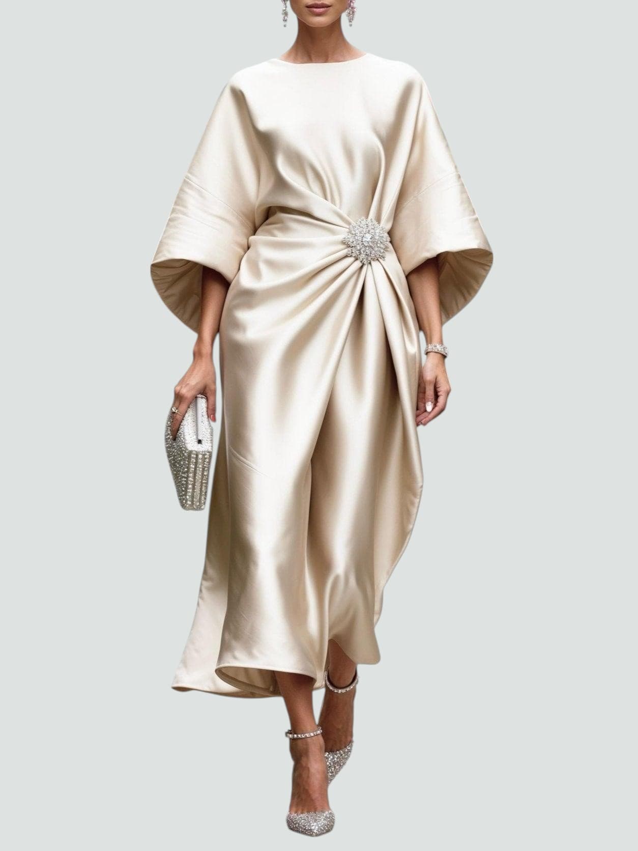 Robe Longue Satinée Élégante Lona™