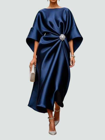 Robe Longue Satinée Élégante Lona™