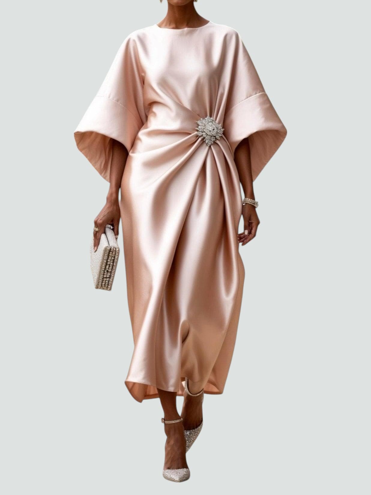 Robe Longue Satinée Élégante Lona™