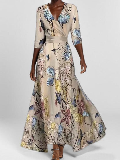 Lea | Ensemble Élégant Maxi Robe Midi Glamour Bord de Mer