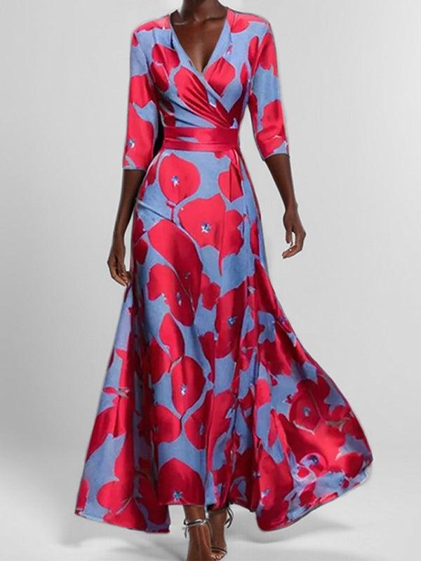 Lea | Ensemble Élégant Maxi Robe Midi Glamour Bord de Mer