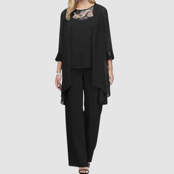 Avenyra™ | Elegant Evening Pant Suit Set