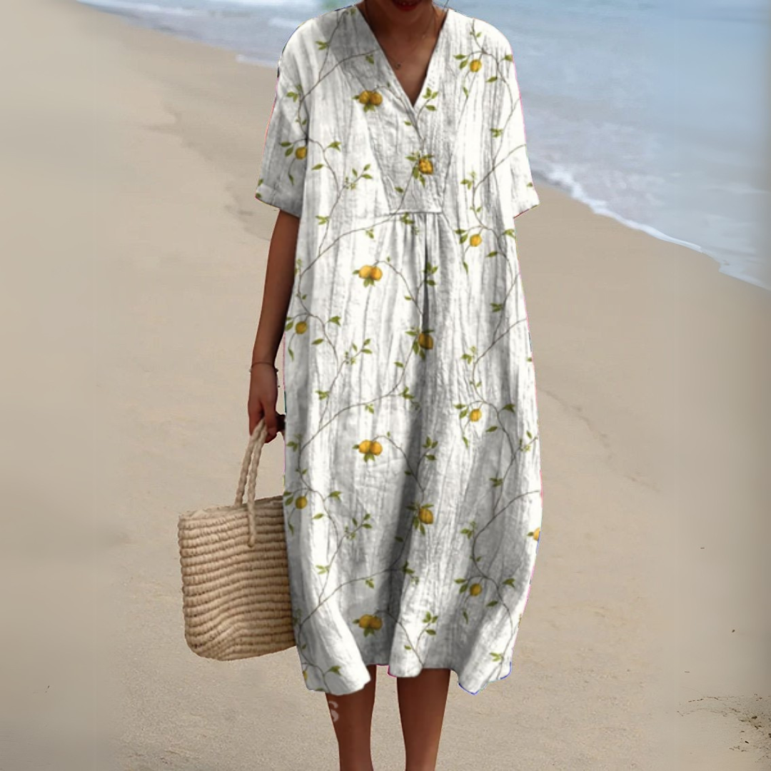 Joandra | Vestido veraniego floral vibrante