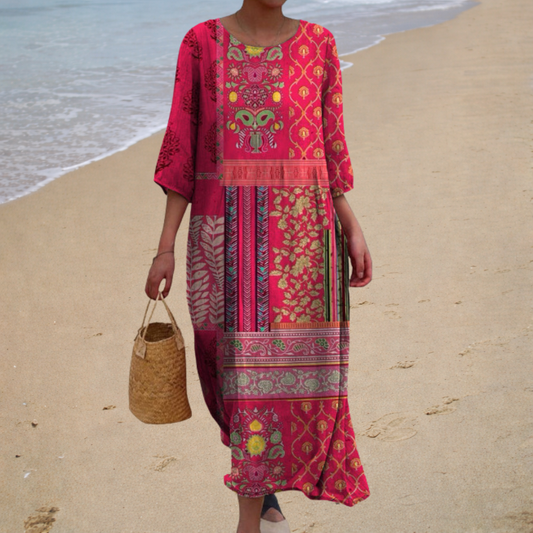 Edna | Robe longue fluide chic et confortable