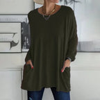 Evanya™ | Relaxed Long Sleeve Top