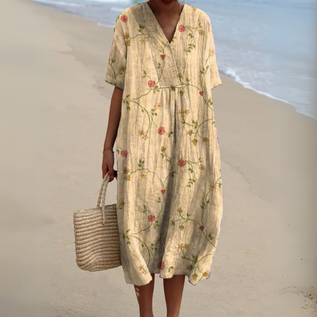 Joandra | Vestido veraniego floral vibrante