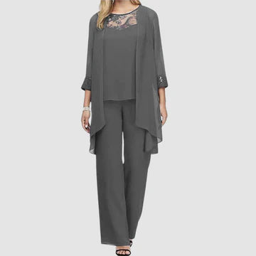 Avenyra™ | Elegant Evening Pant Suit Set