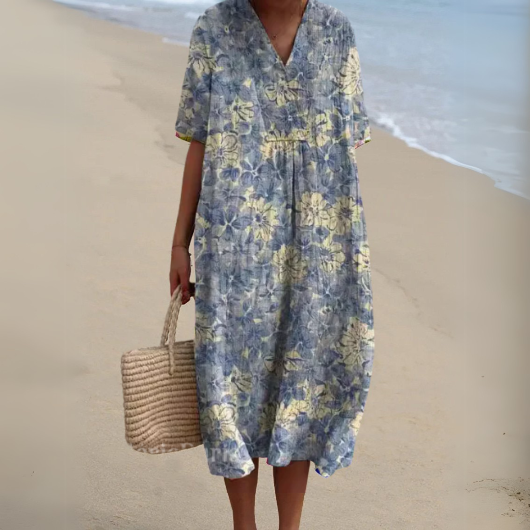 Joandra | Vestido veraniego floral vibrante