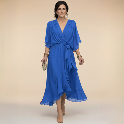 Sarah™ | Robe Midi Style Cache-Cœur Élégante