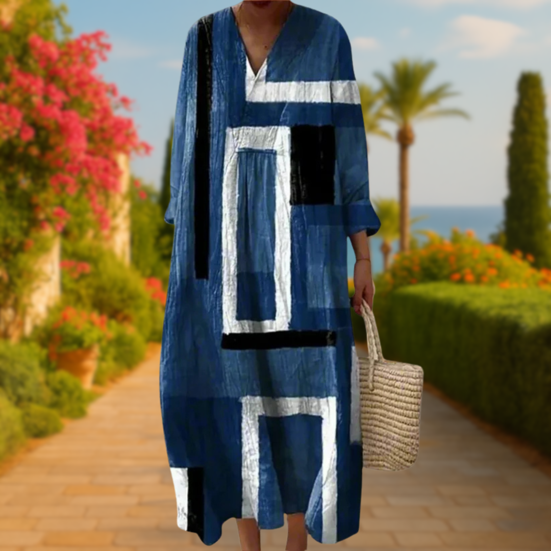 Leah™ | Vestido geométrico elegante