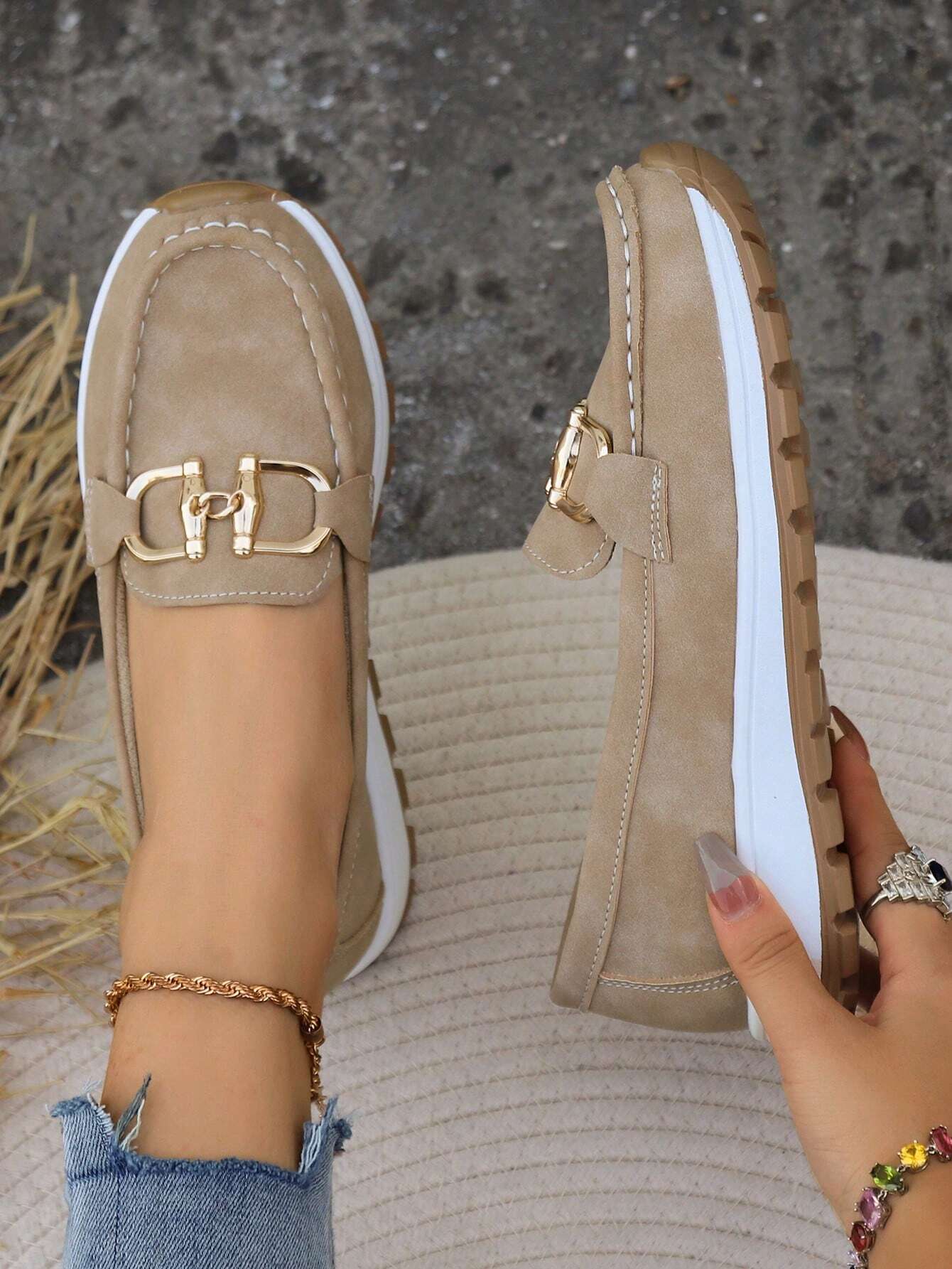 Elly - Mocassins Chic à Boucle