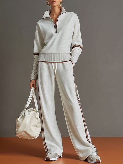 Marietta – Chemisier et pantalon à jambes larges