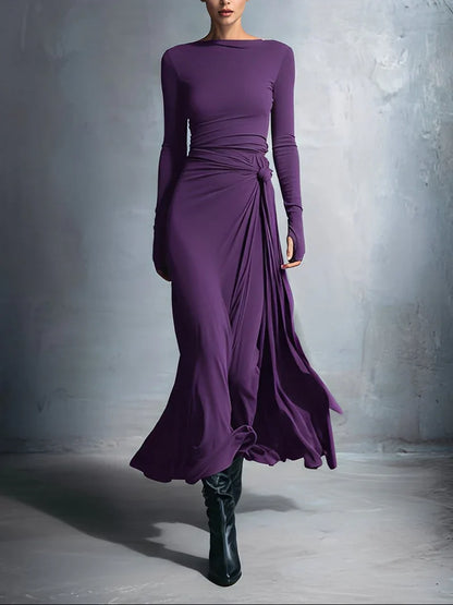 Naiara ❘ Maxi dress with side knot