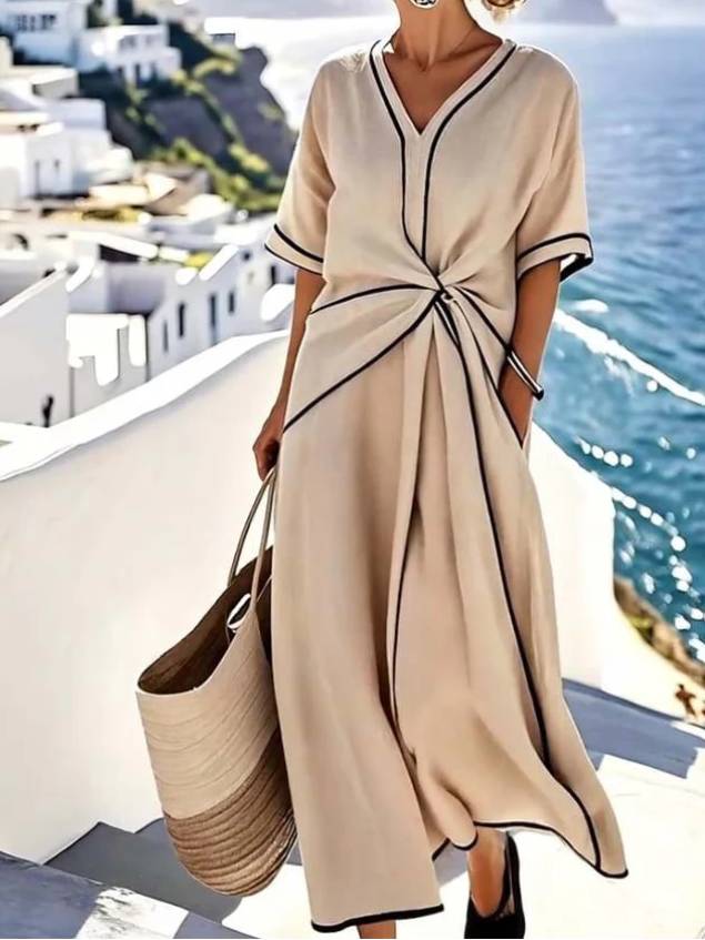 Diana™ | Flattering Wrap Flow Dress