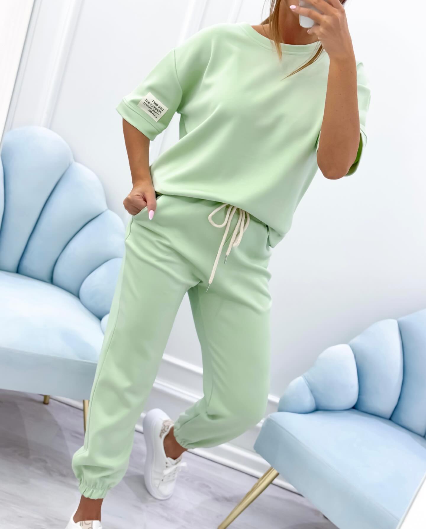 Lenaria™ | Short Sleeve Lounge Set