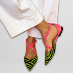 Emberly™ | Elegant Cross Strap Flats