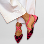 Emberly™ | Elegant Cross Strap Flats