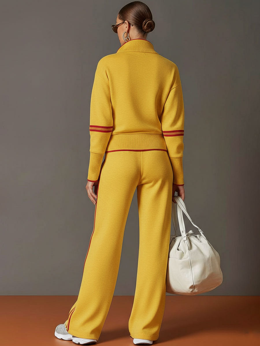Marietta – Chemisier et pantalon à jambes larges