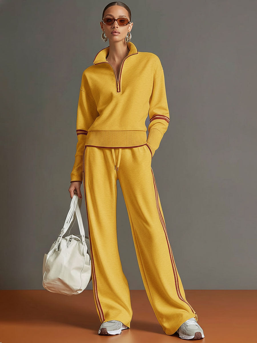 Marietta – Chemisier et pantalon à jambes larges