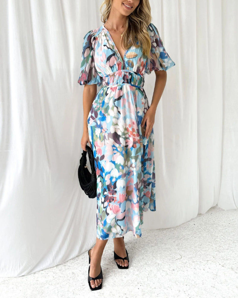 Celine | Robe Florale Féminine
