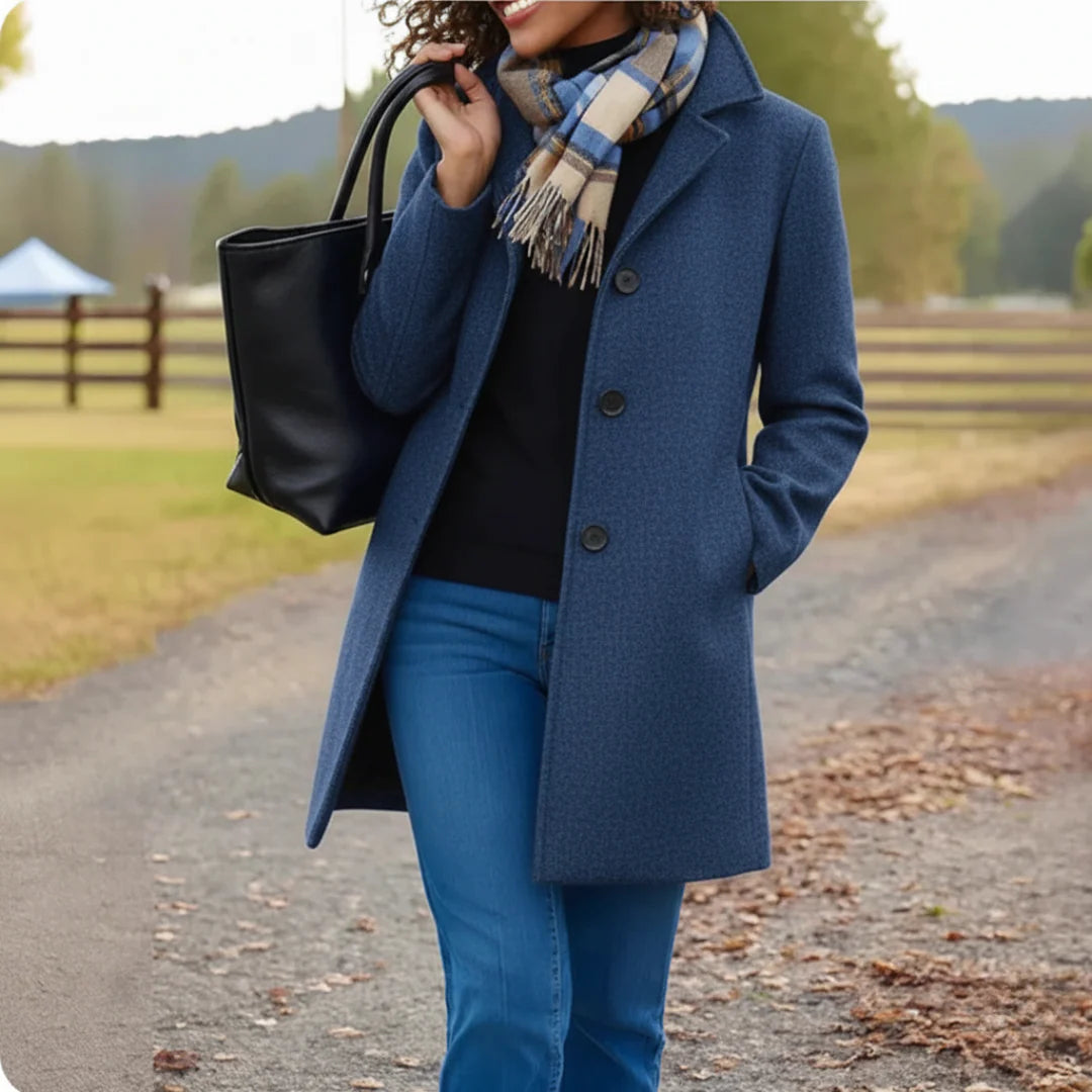 Everly™ | Elegant Buttoned Coat
