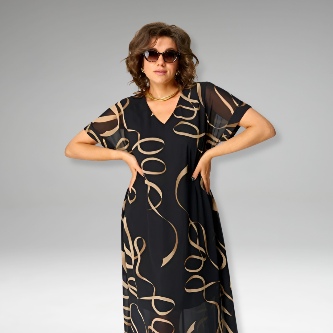 Anina | Vestido con Diseño Artístico y Tejido Suave