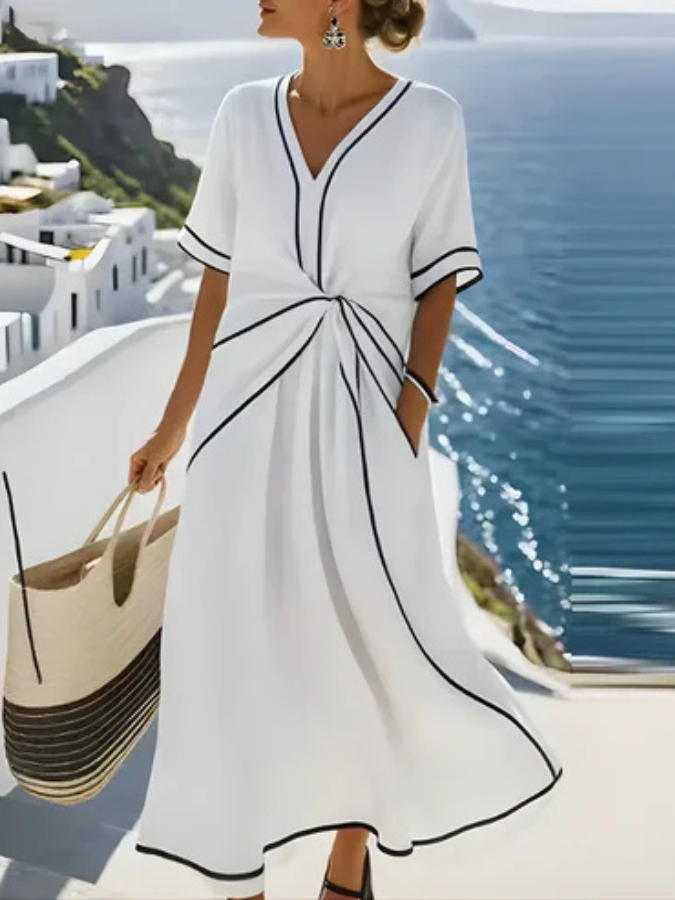 Amber™ | Robe Midi Style Fluide