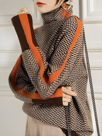 Irena™ | Elegancki pasiasty sweter z golfem