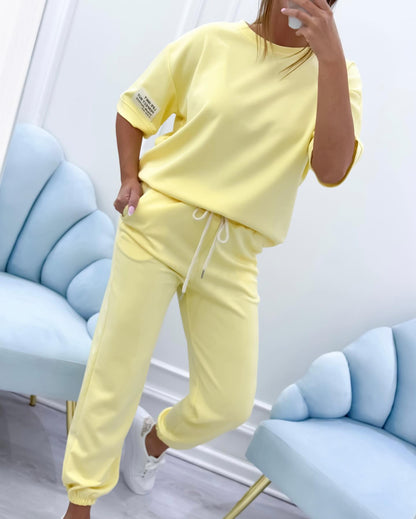 Lenaria™ | Short Sleeve Lounge Set