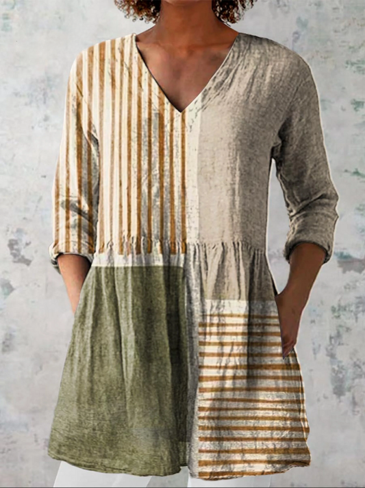 Camille | Blouse Longue avec Décolleté en V