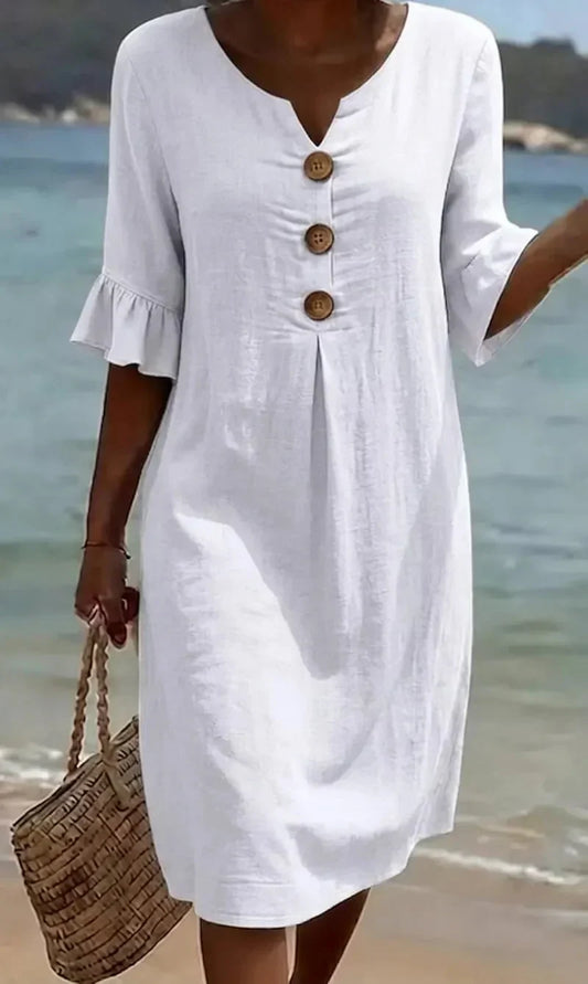 Radmila™ | Robe Longue Texturée à Manches Longues