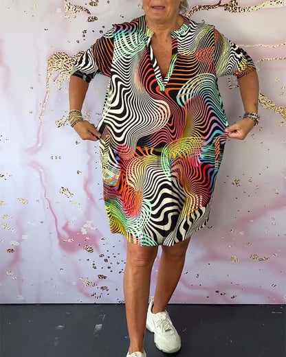 Sonia | Vestido Colorido con Escote en V