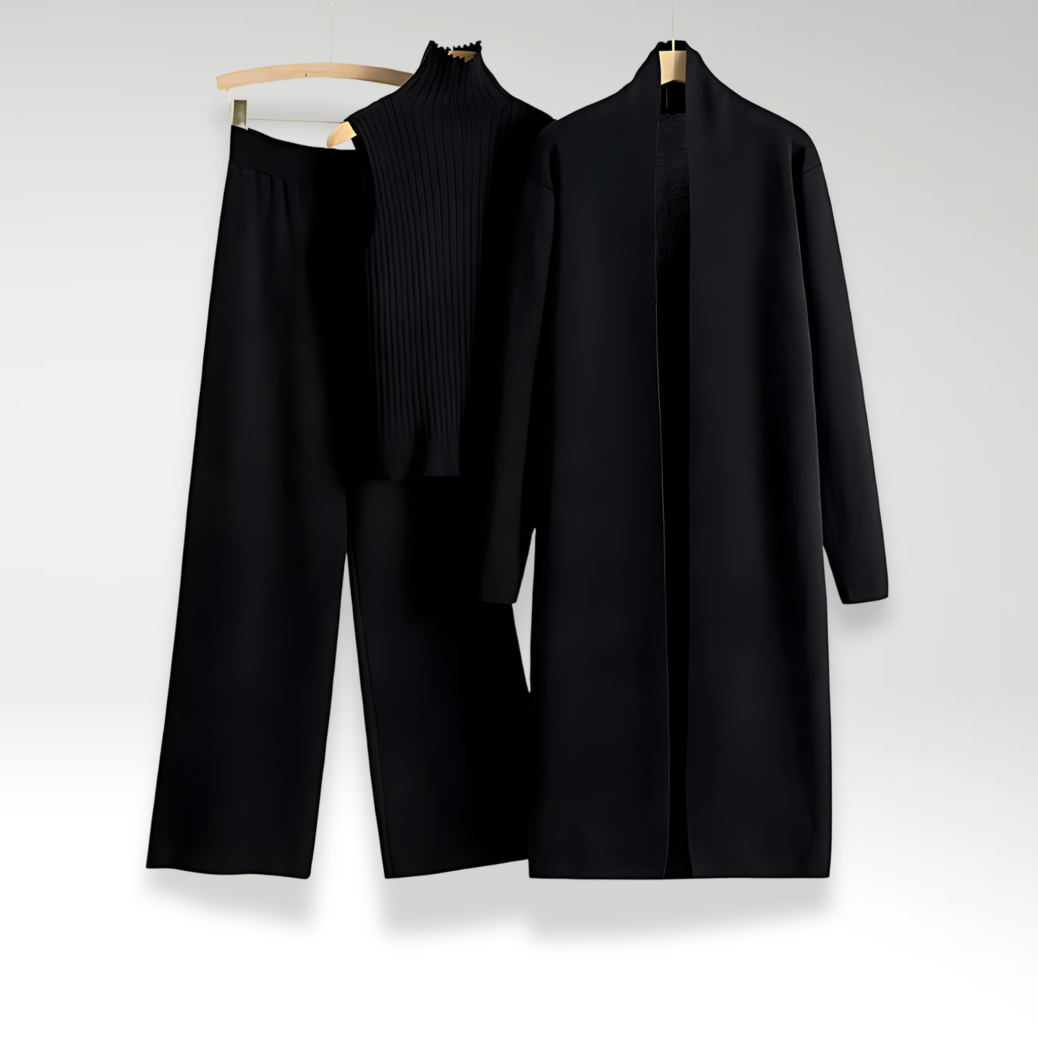 Emilia | Komplet trzyczęściowy z dzianiny Luxe