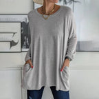 Evanya™ | Relaxed Long Sleeve Top