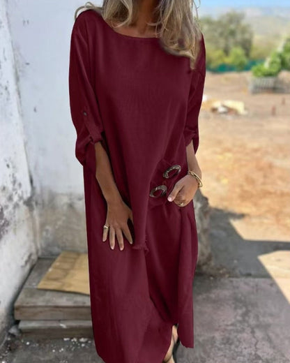 Florine™ | Robe Midi Coupe Ample
