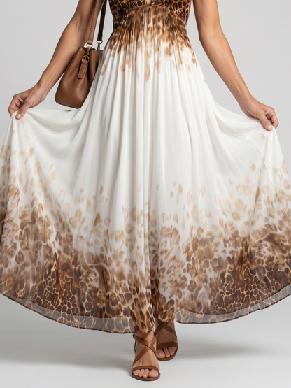 Orlune | Robe Midi Plissée Blanche