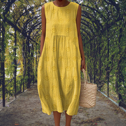 Kira | Robe élégante sans manches avec poches
