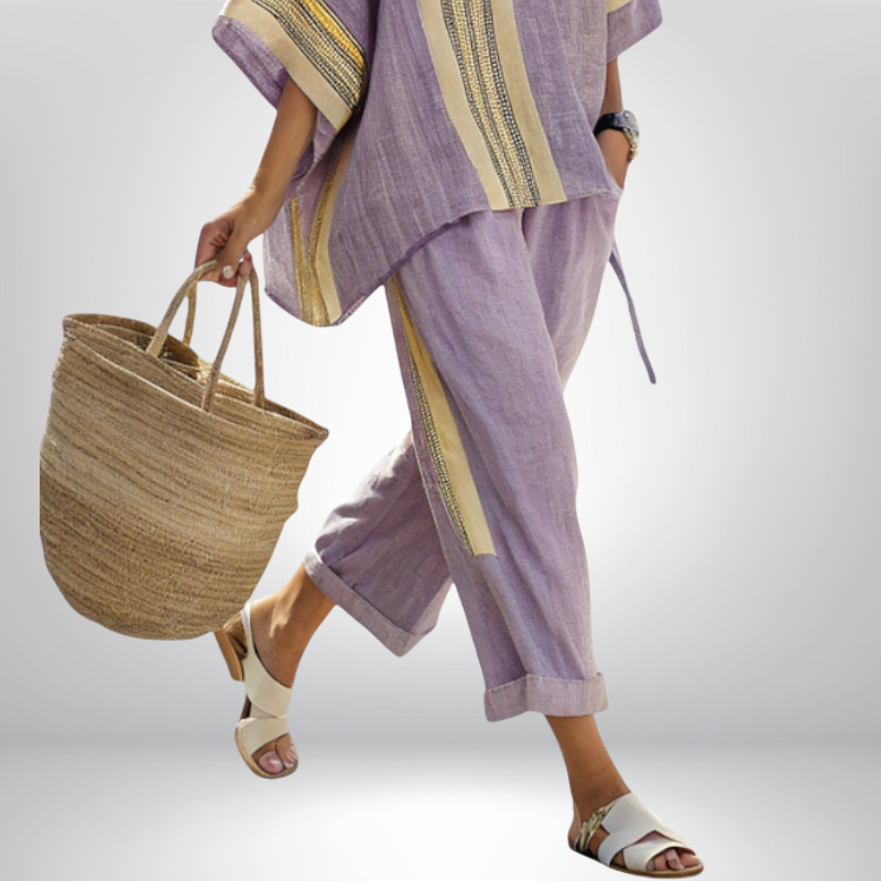 Daisy™ | Boho Complet avec Rayures