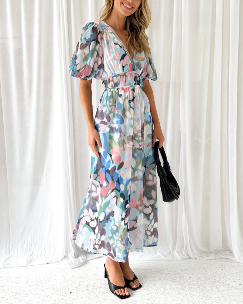 Celine | Robe Florale Féminine