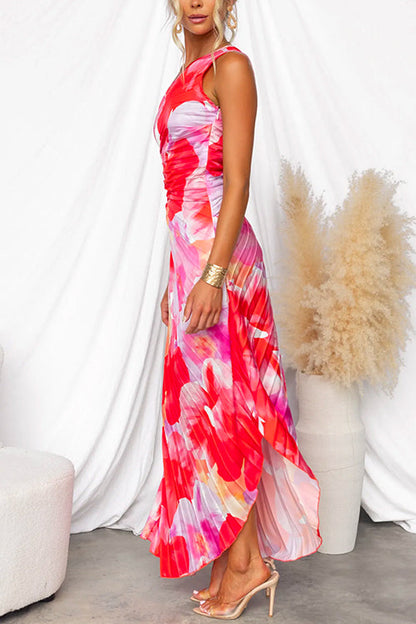 Yanira | Robe Plissée à Une Épaule