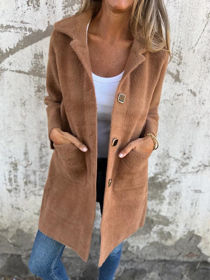 Veloria™ | Chunky Elegance Coat