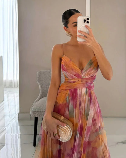 Serivana™ | Romantic Sunset Maxi Dress