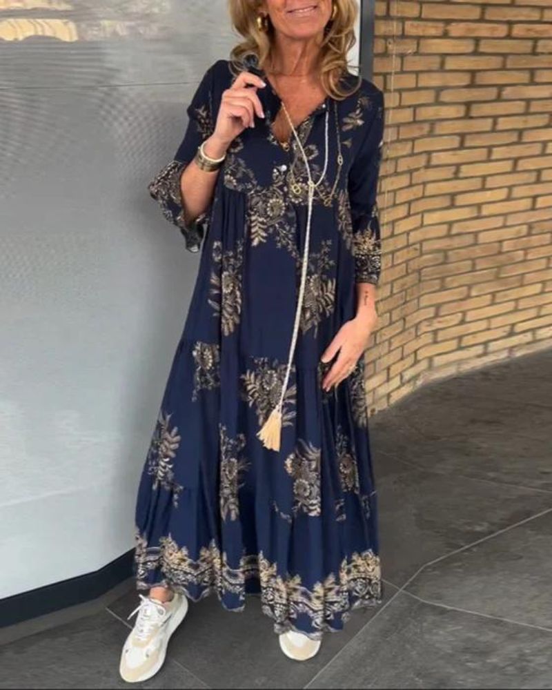 Josie | Vestido Vintage con Escote en V