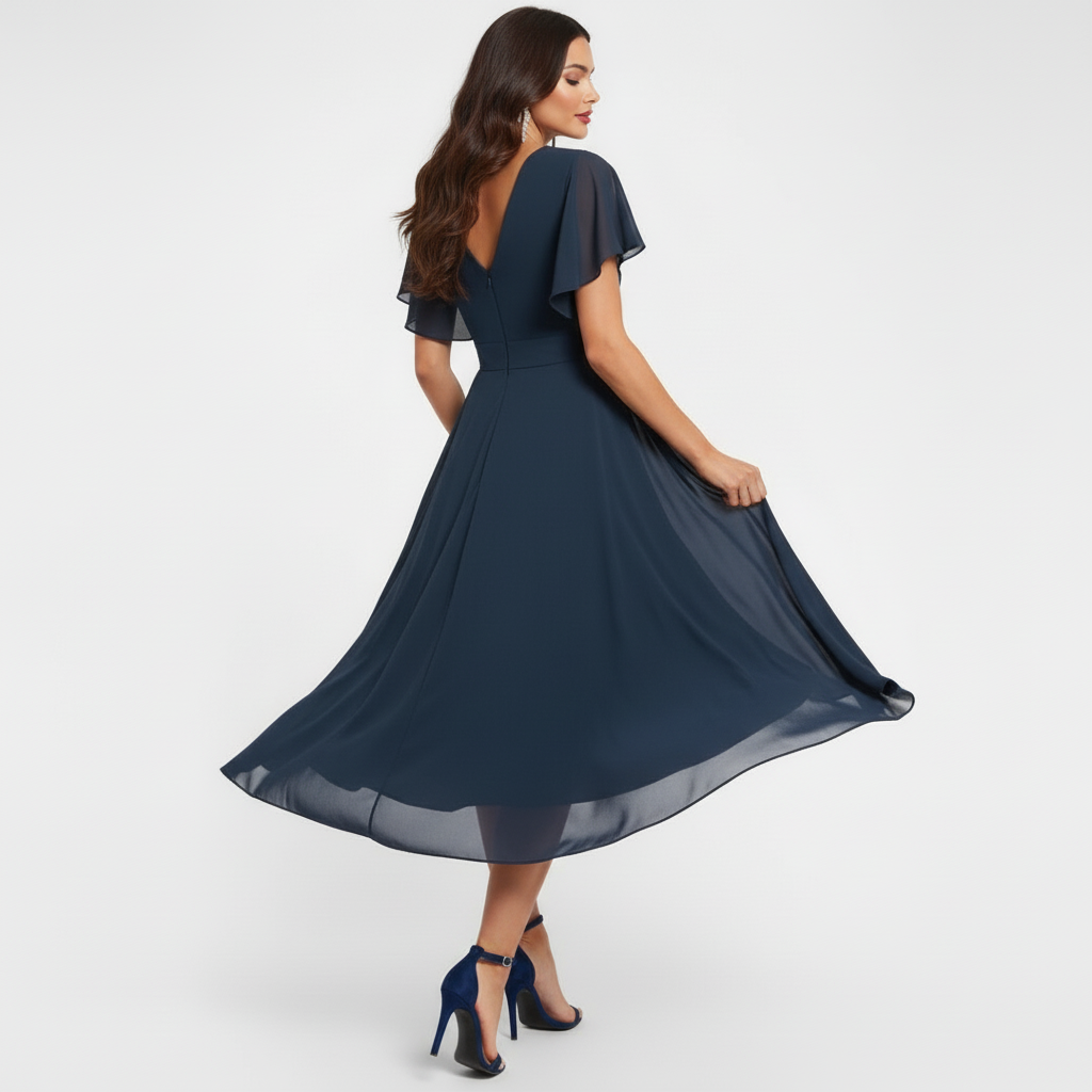Robe Maxi Fluide à Décolleté en V Clarissa™